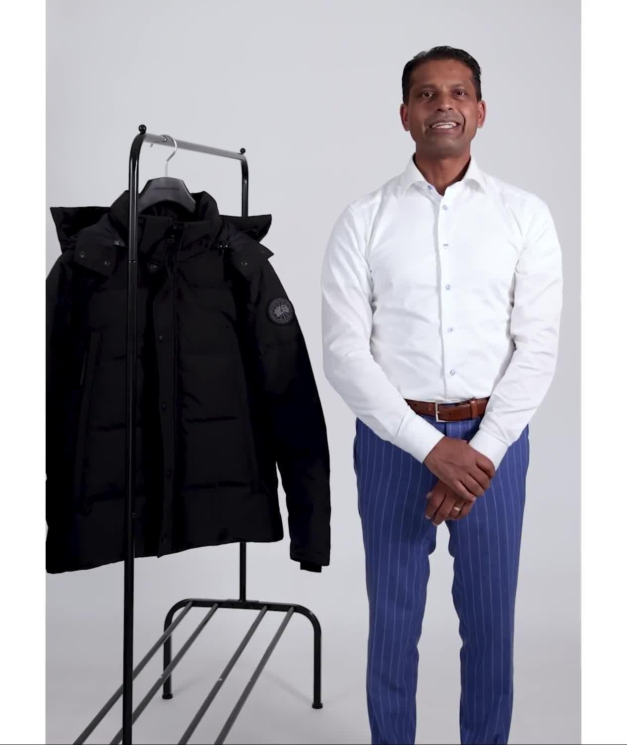 Gray Melange Men Fake Down Outdoor Padded Jacket Silk Cotton