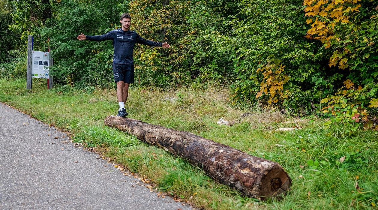 Station 7 Balancieren - Trimm Dich Pfad Heilbronn