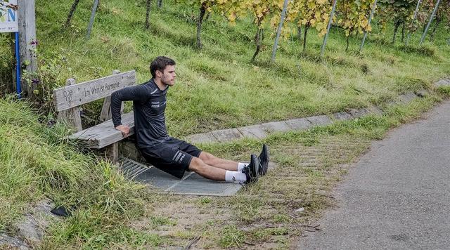 Station 12 Dips - Trimm Dich Pfad Heilbronn
