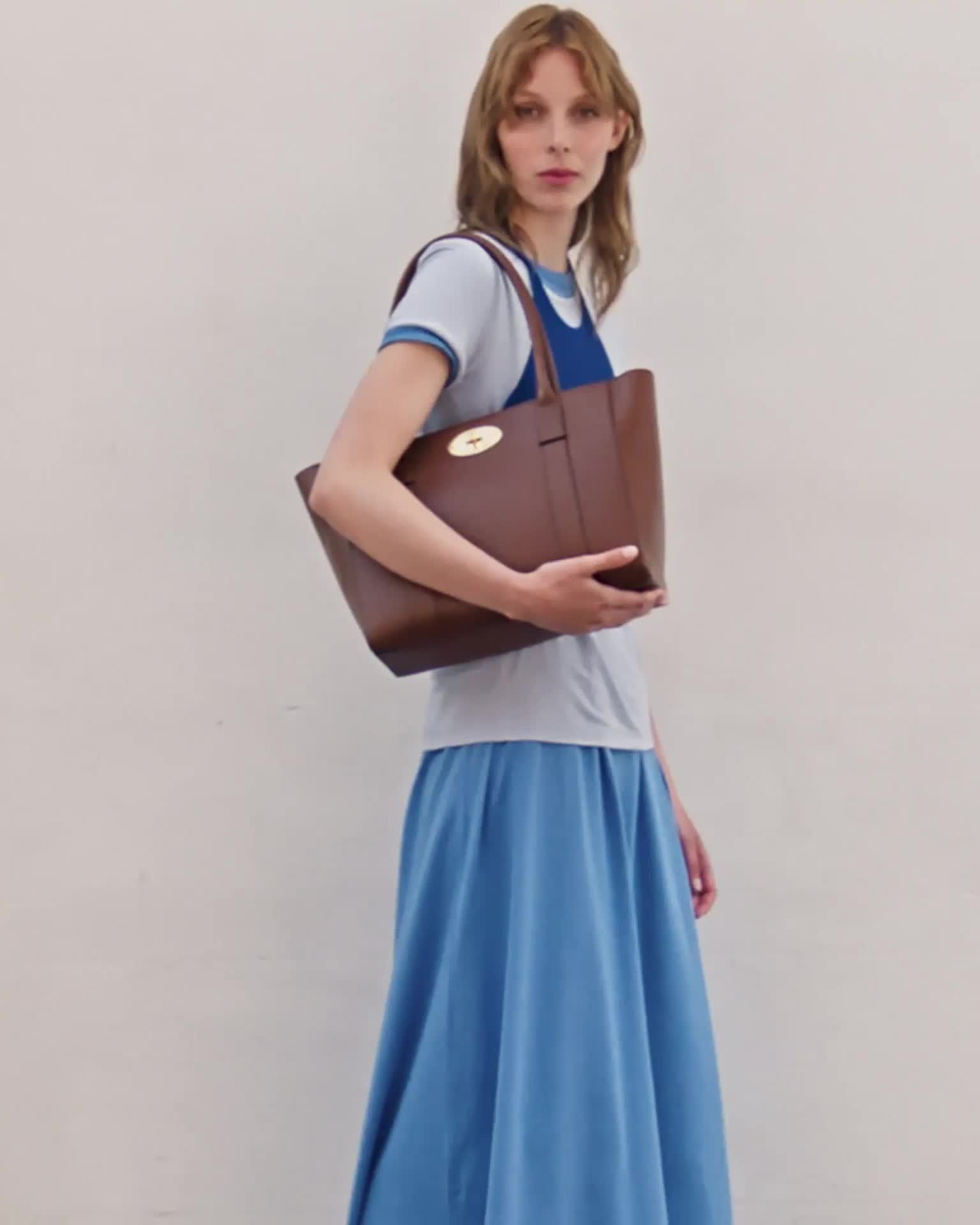 MULBERRY｜TOTEBAGS (RL7963 635 A100) Mulberry | Bayswater Tote | Black Small Classic Grain | Women