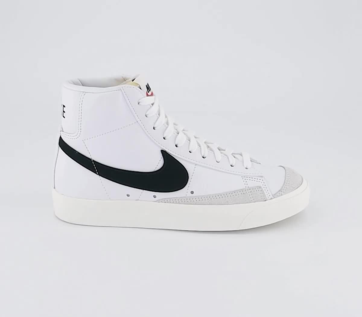 Nike Blazer Mid 77 Trainers White Black Sail Women s Trainers