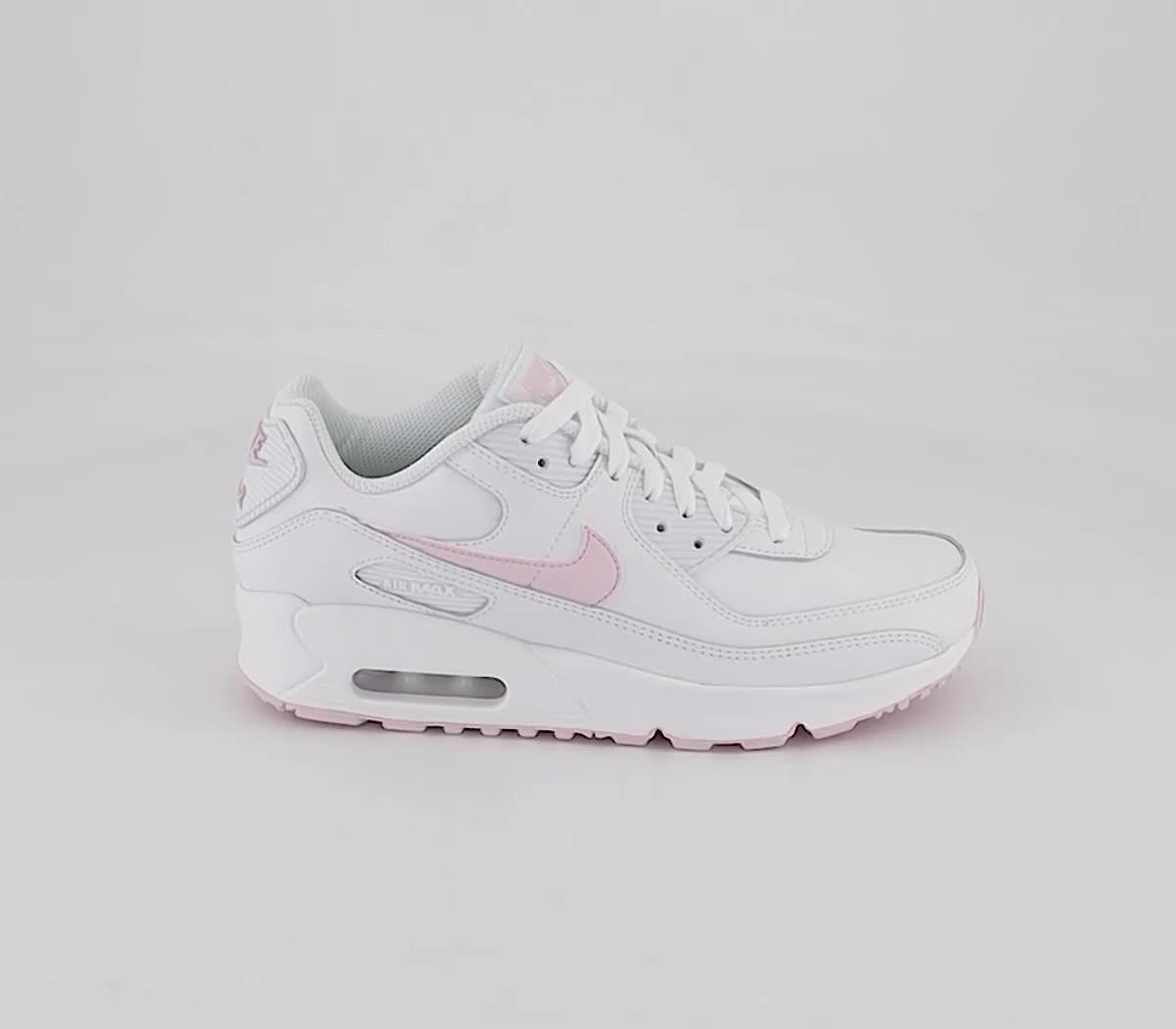 Nike air max on sale womens pink and white