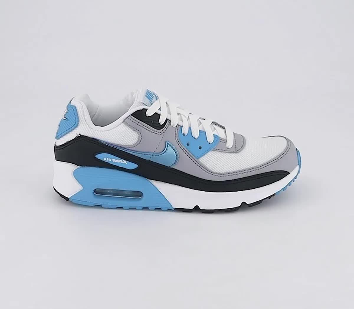 Blue black white clearance nike air max 90