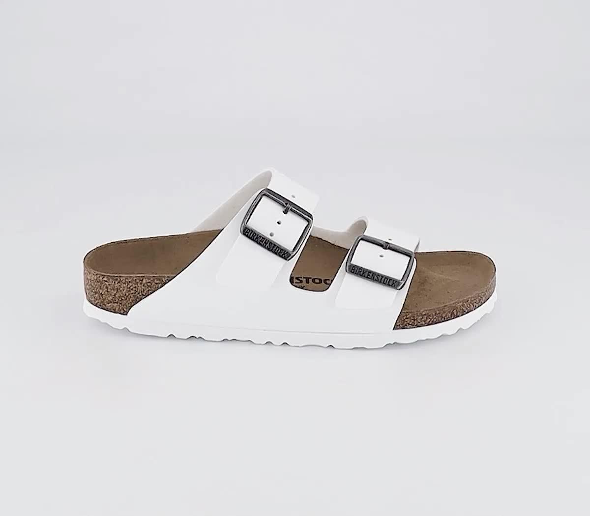 Birkenstock 2 strap store white