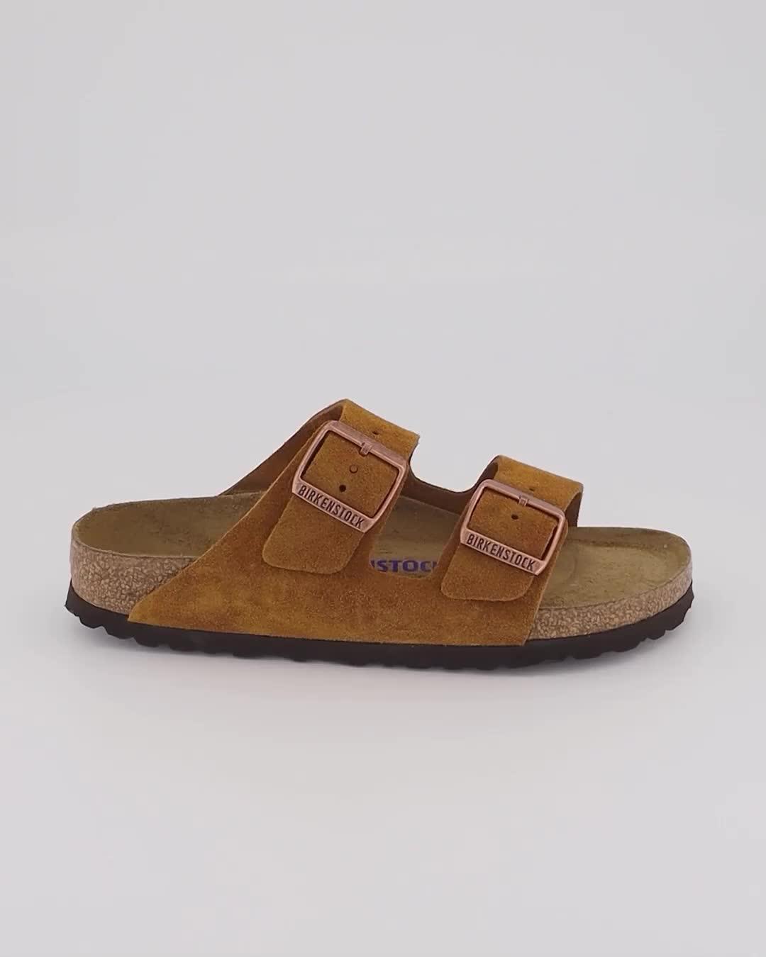 BIRKENSTOCK Arizona Two Strap Sandals Mink Suede - Women's Sandals