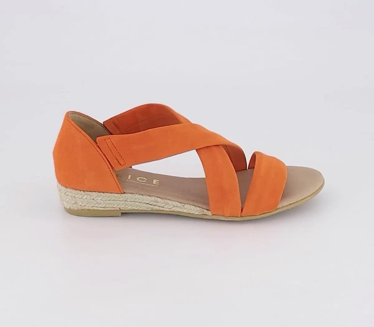 Office 2024 orange sandals