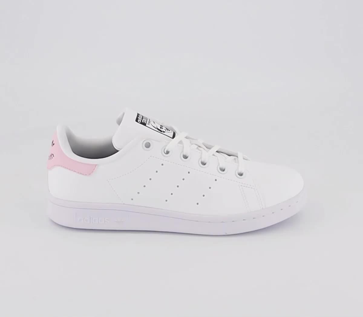 Stan smith white pink hot sale