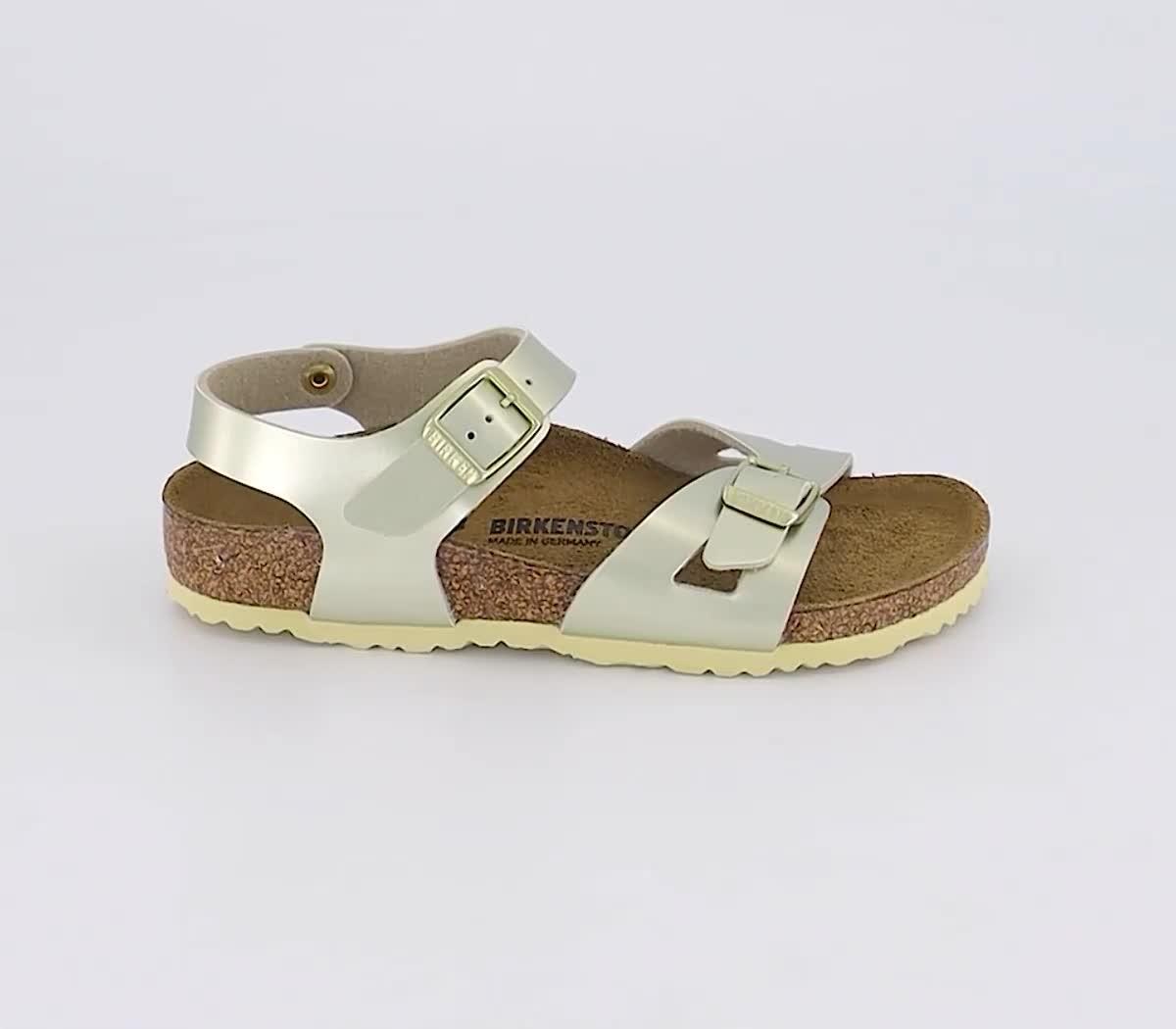 Birkenstock rio online gold