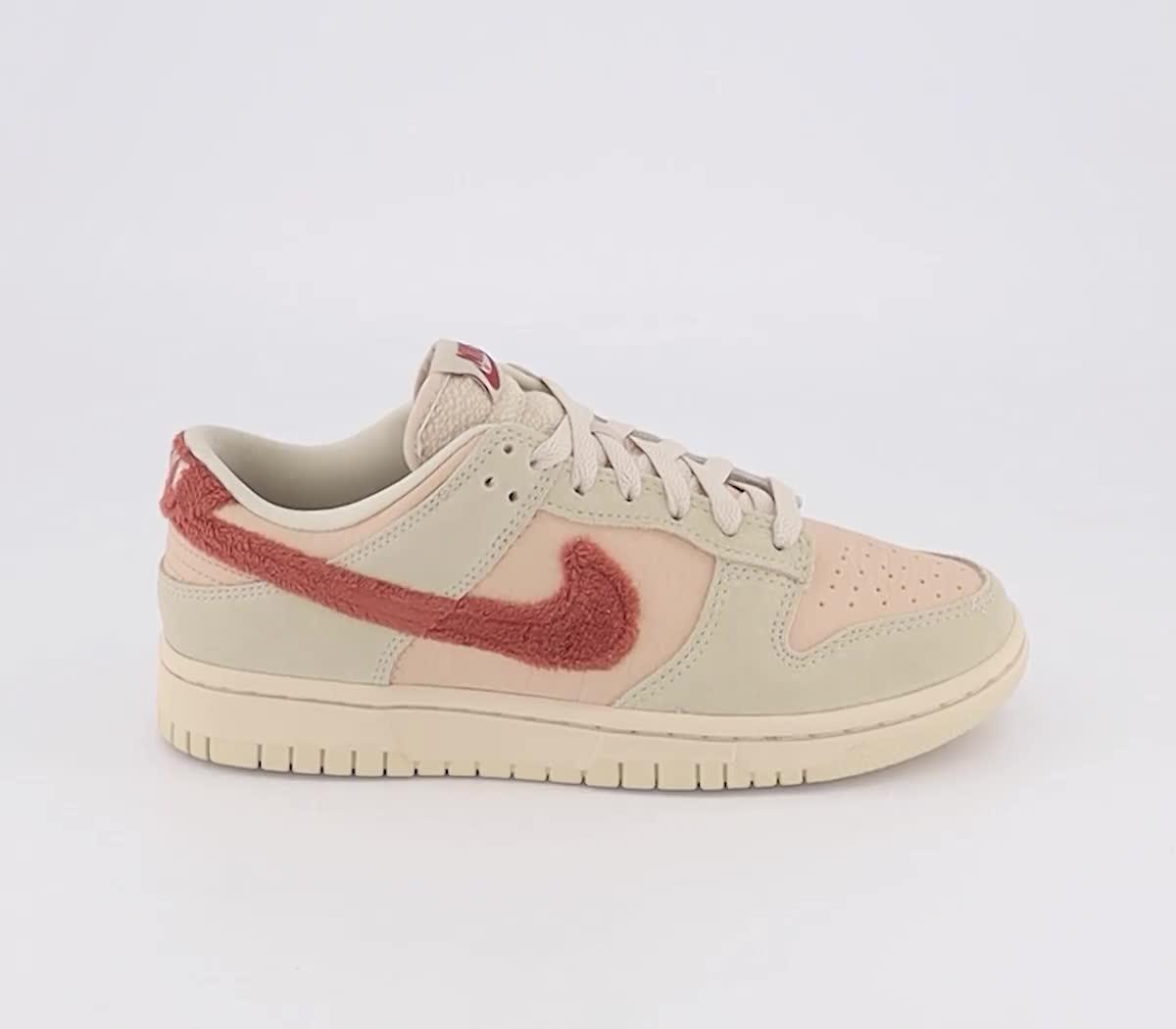 Nike Dunk Low Trainers Shimmer Mars Stone Sanddrift Pearl White - Nike Dunk