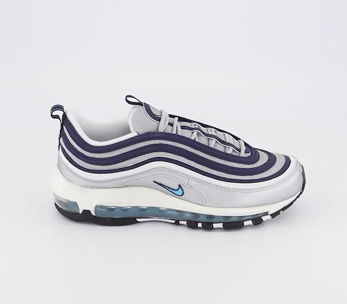 Blue and store silver air max