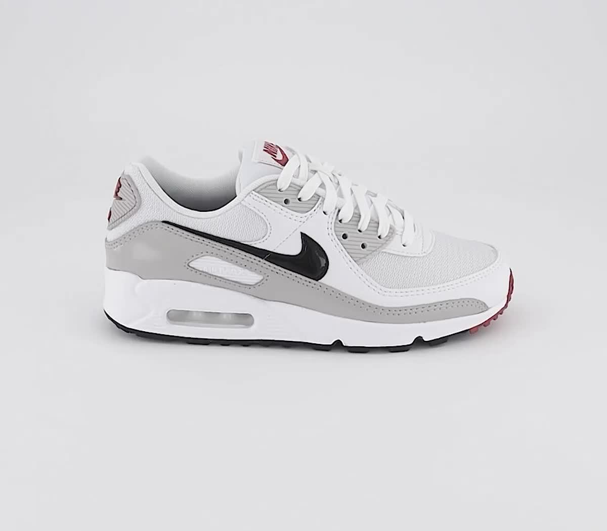 Nike air max 90 hotsell white and grey womens