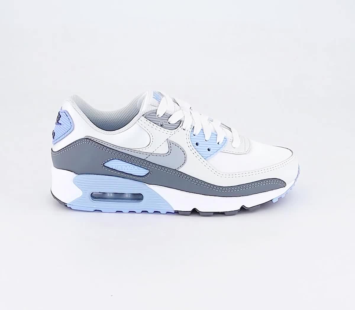 Nike airmax white and grey sale