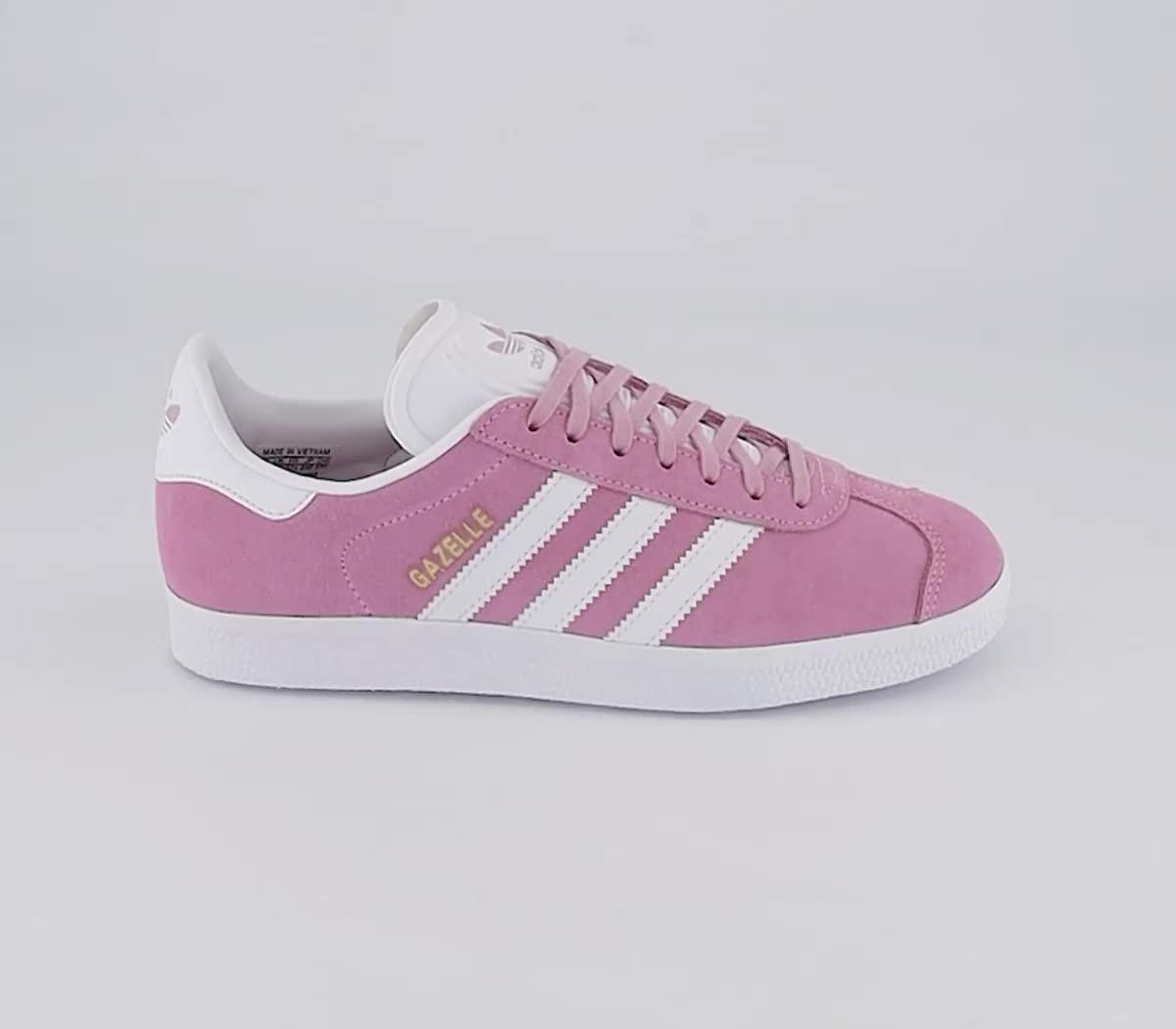 adidas gazelle silver green womens adidas Kids' Grade School Gazelle Shoes, Size 7, Pink/White