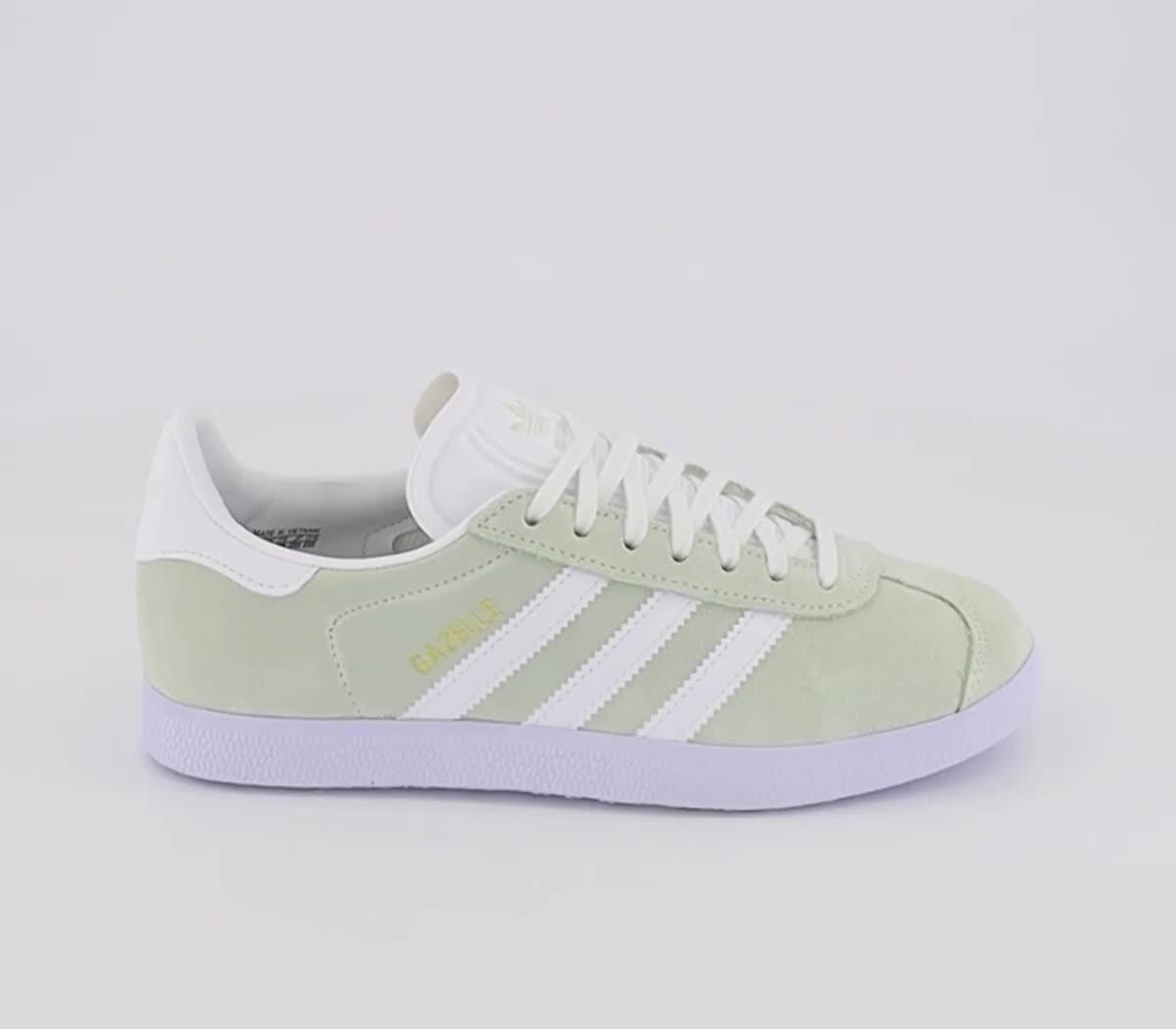 Adidas gazelle linen sales green