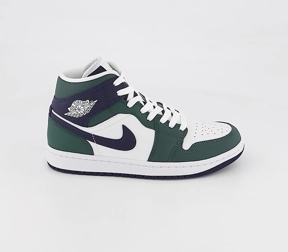 Navy hotsell green jordans