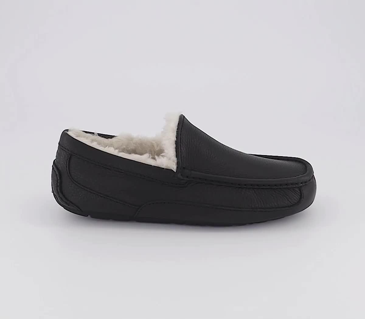 Ascot all black slipper best sale