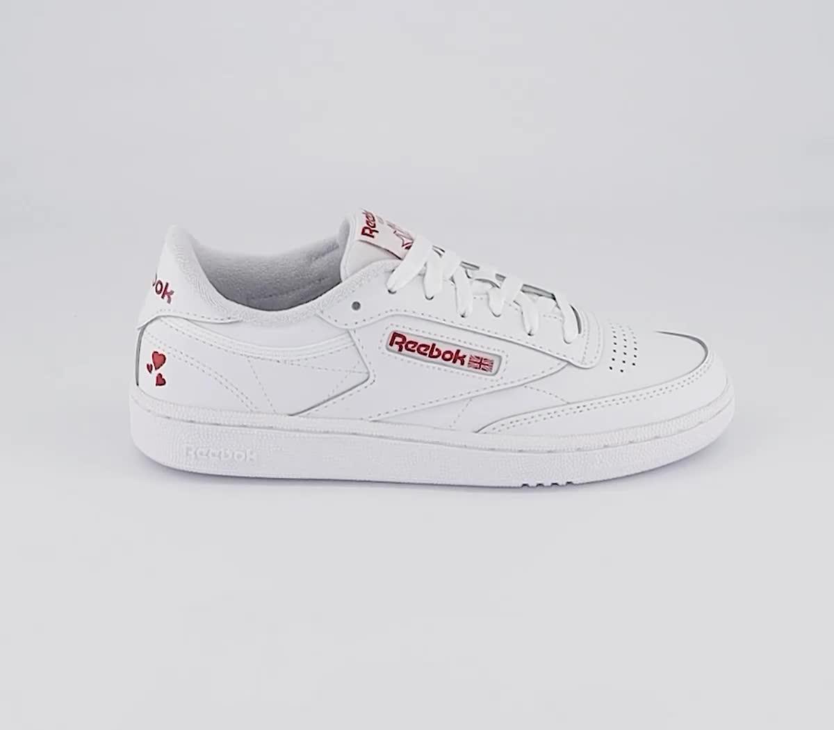 Reebok Club C 85 White Vector Red - Women's Trainers