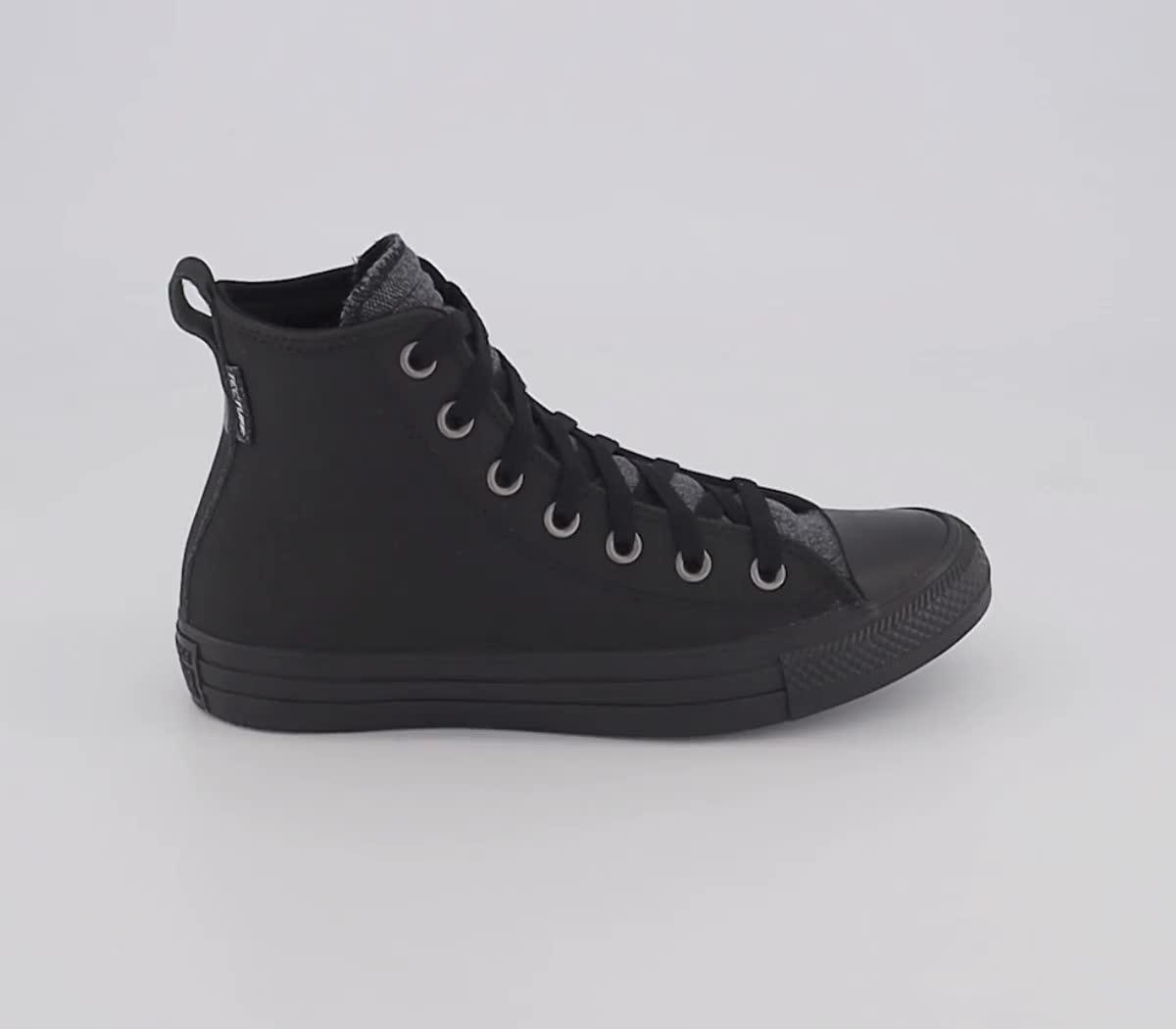 Converse all star cheap hi flash black mono