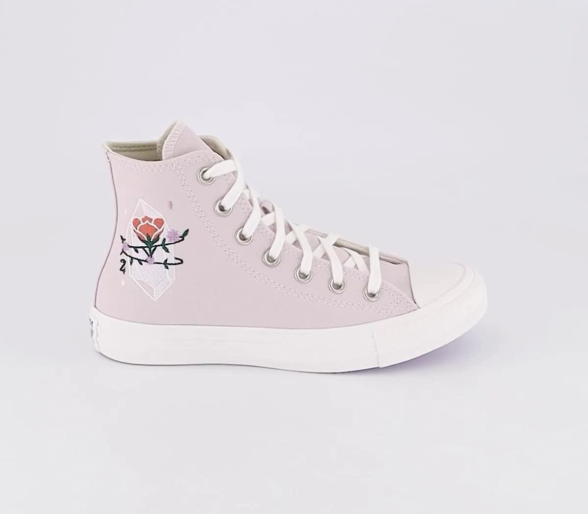 Converse haute rose online pale