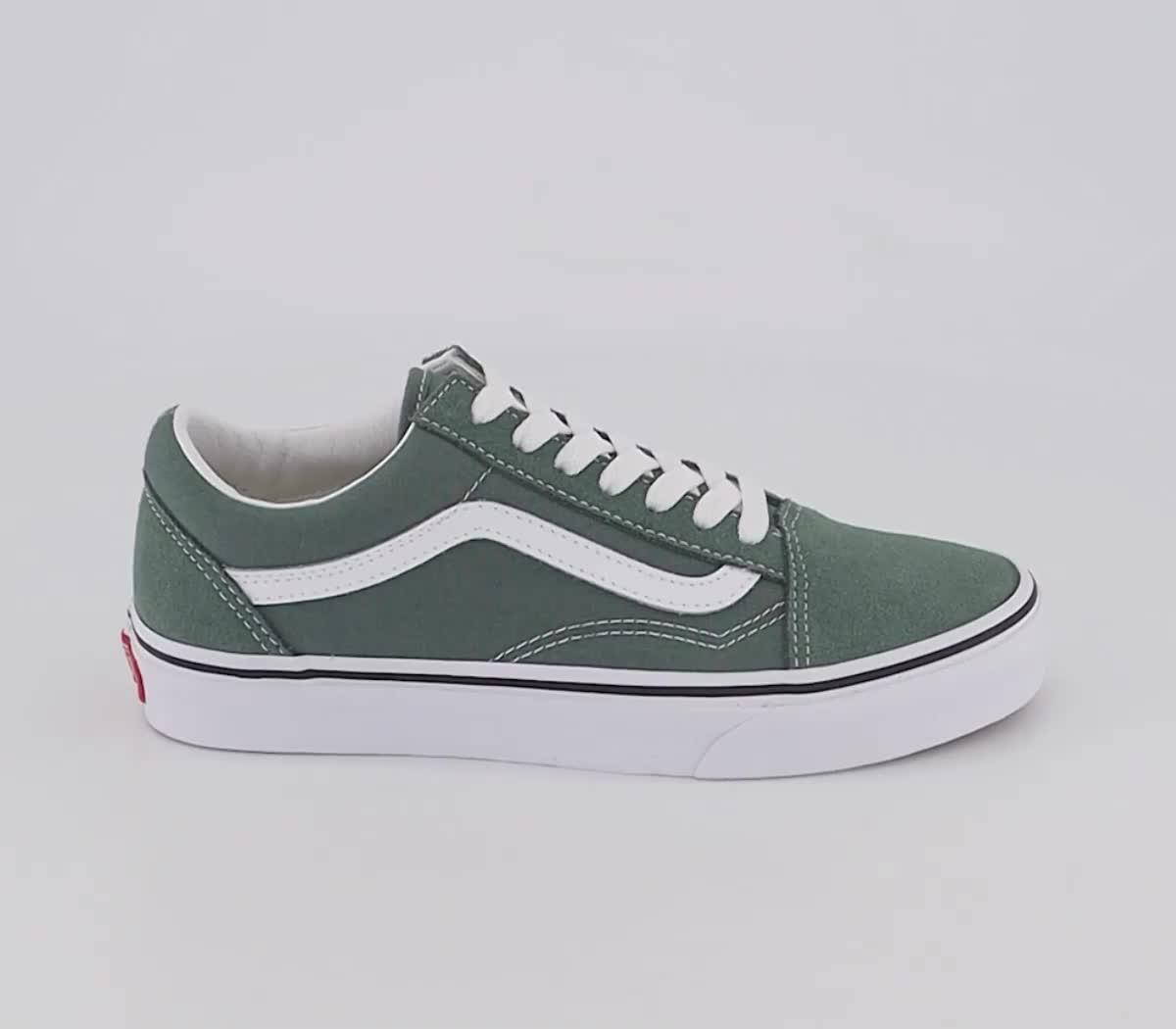 Mens green best sale old skool vans