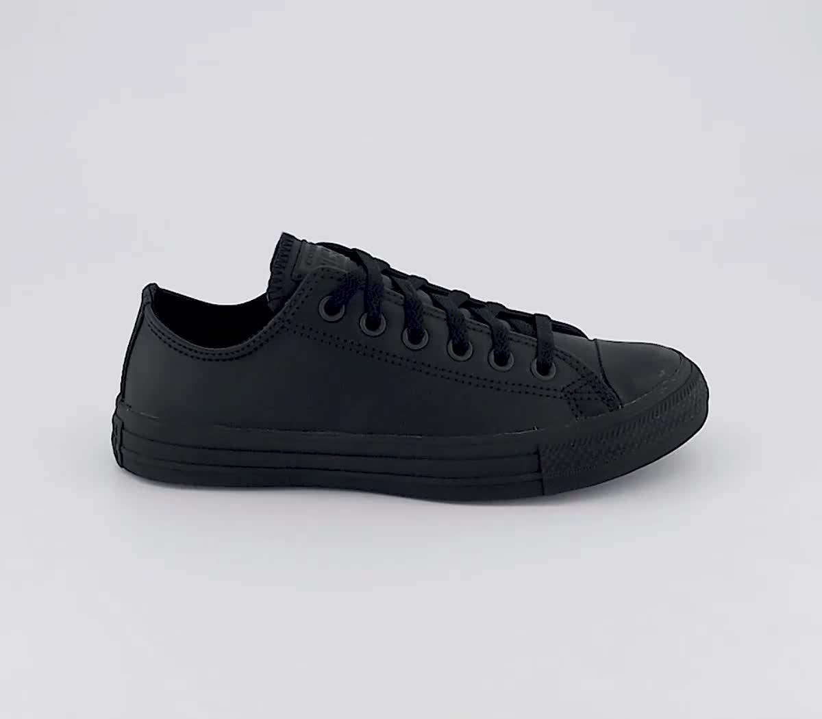 Office black leather converse new arrivals