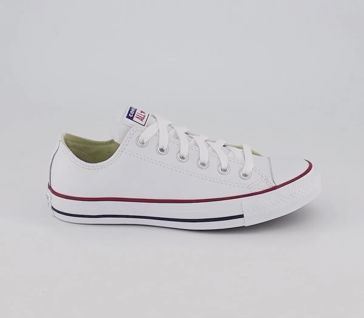 Converse all star low clearance infant shoes optical white leather