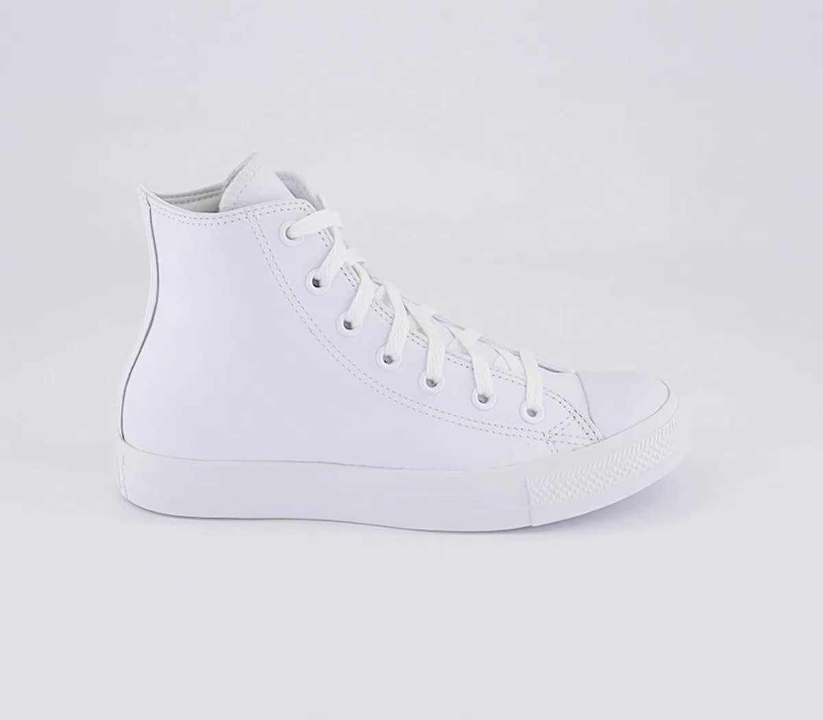 All star outlet mono leather white