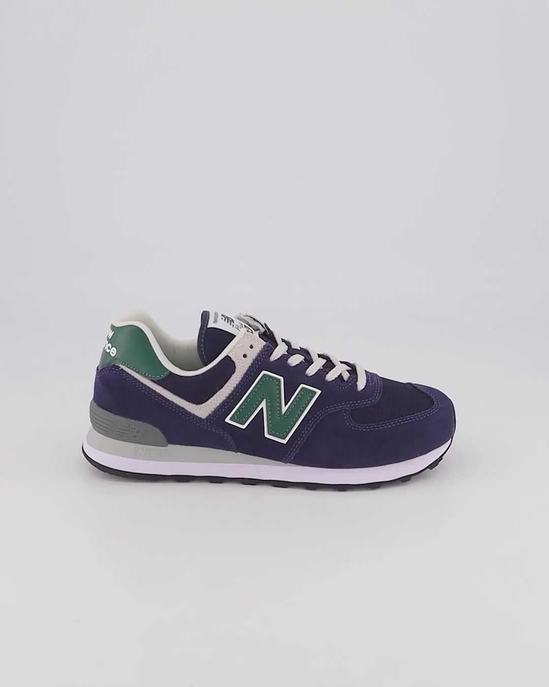 New Balance 574 Trainers Navy Green White Grey New Balance 574