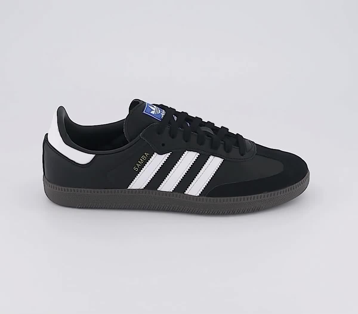 Black adidas samba trainers online