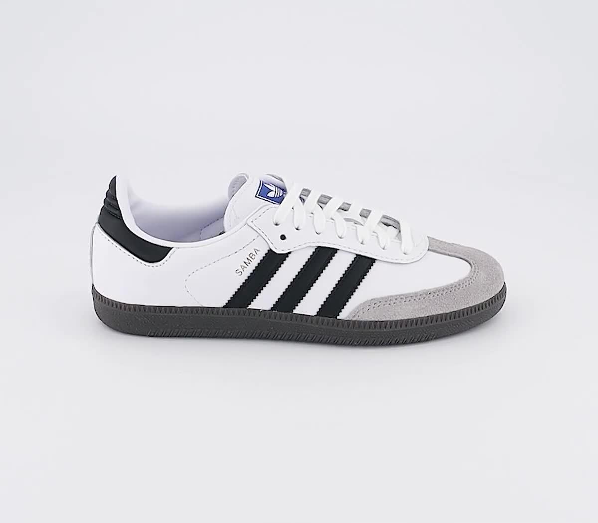 adidas Samba OG Trainers White Black Granite - Men's Trainers