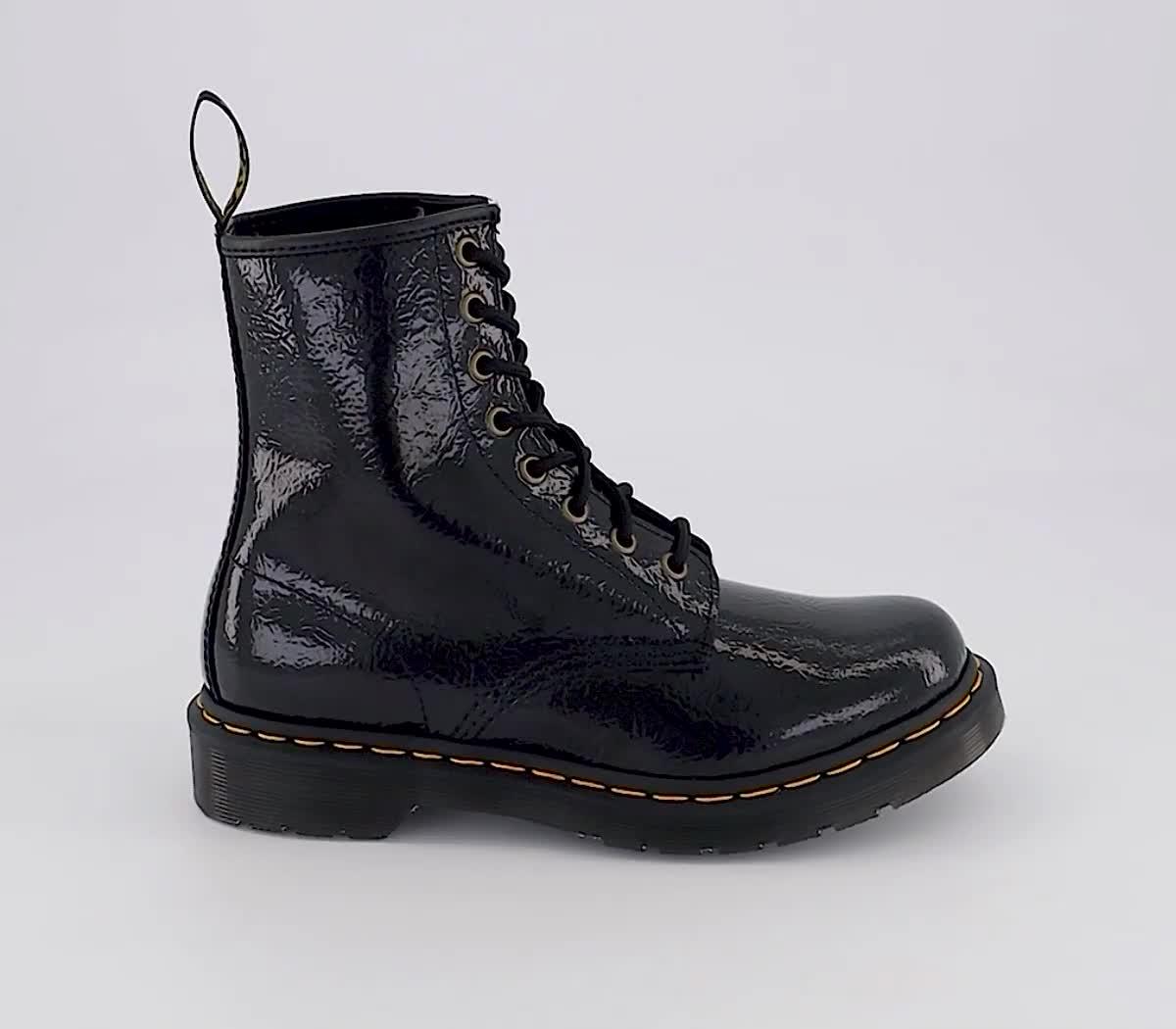 Dr martens hotsell qq flowers black