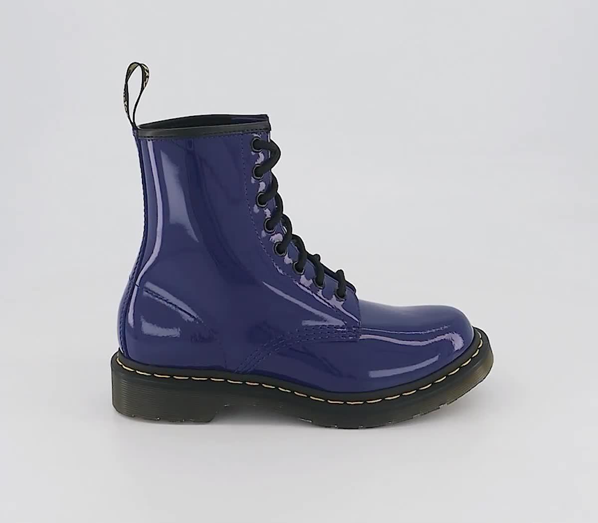 Blue patent hot sale dr martens