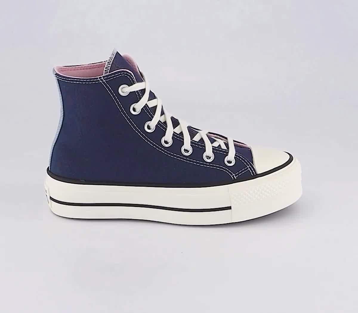 Platform converse clearance navy