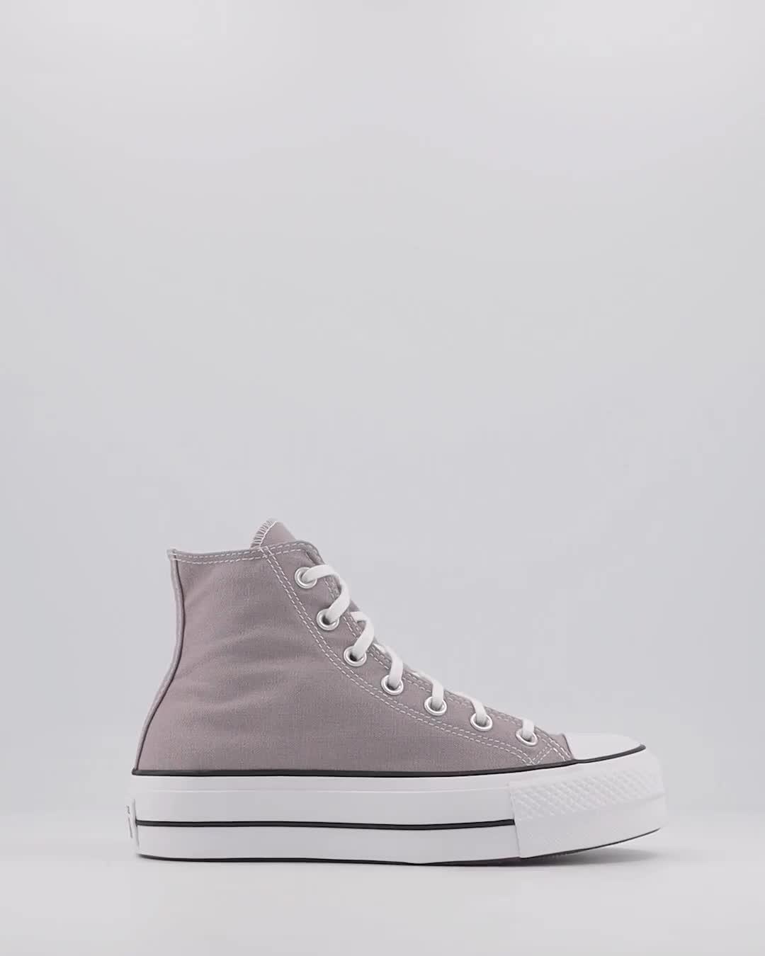 Converse cheap platform grey