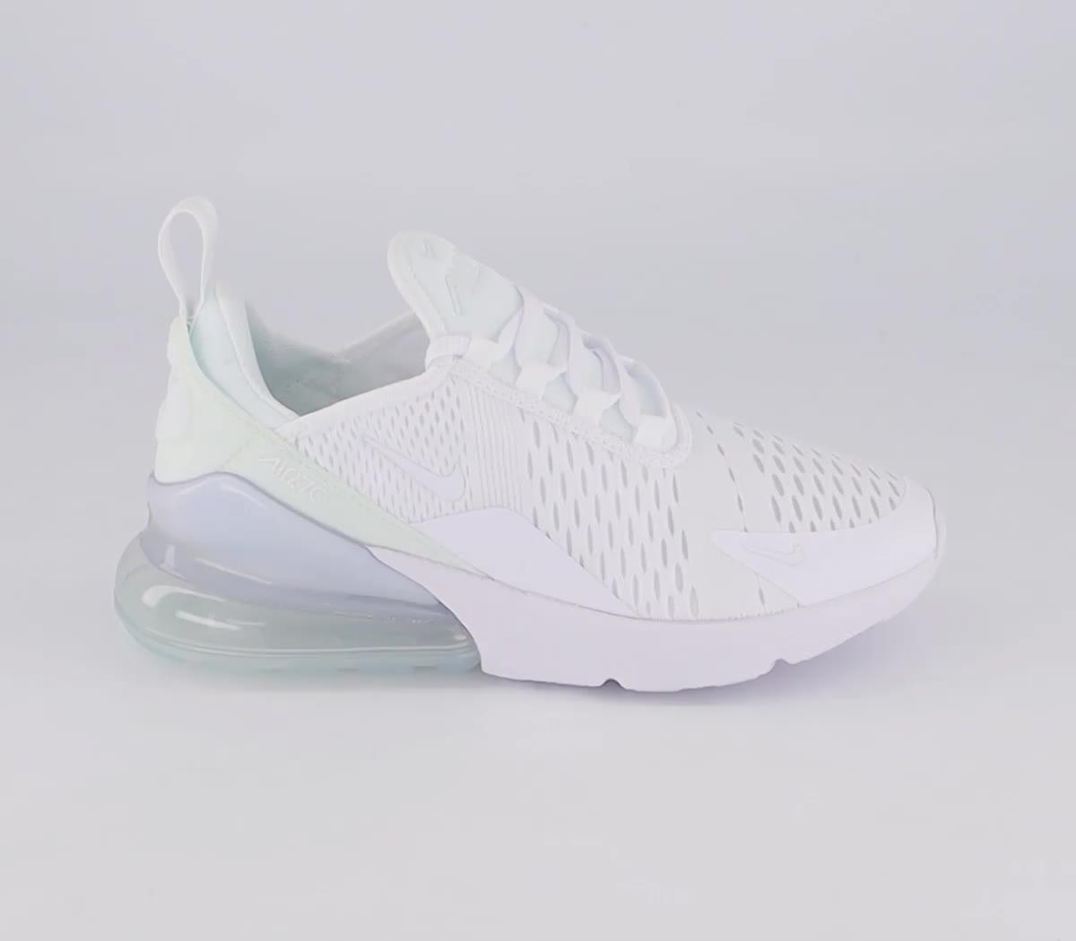 Air max 270 all hotsell white womens