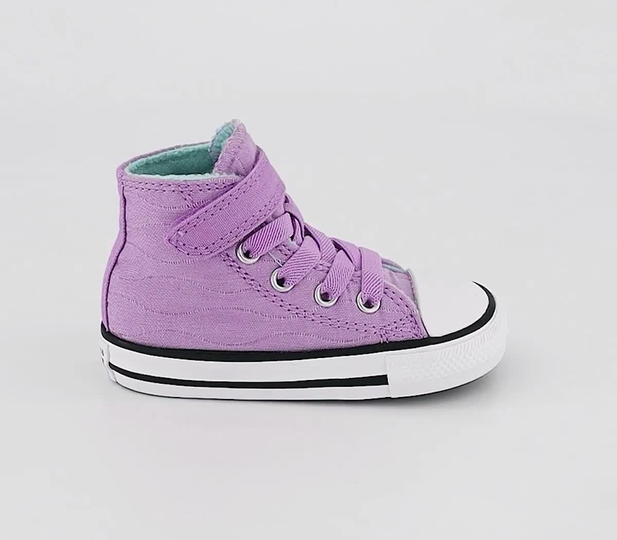 Childrens purple hot sale converse shoes