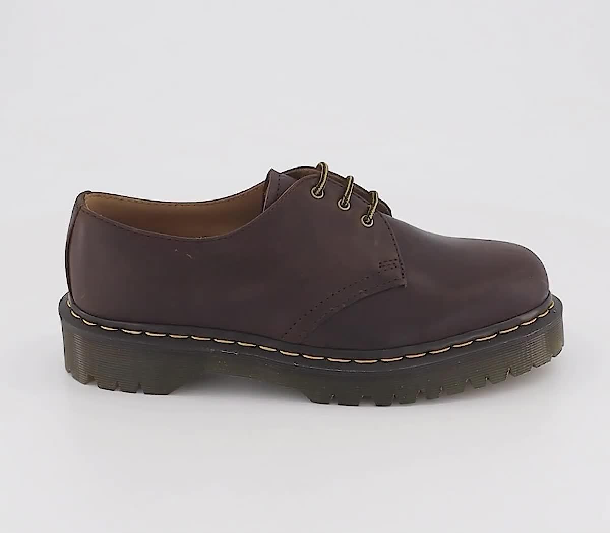 Dr martens brown on sale 1461