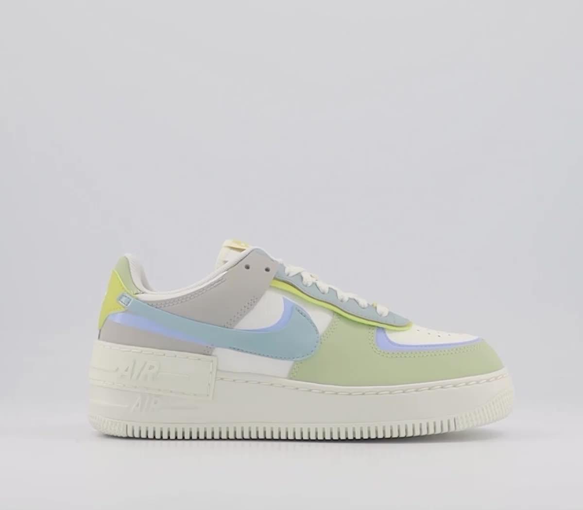 Nike Air Force 1 Shadow Trainers Sail Ocean Cube Light Marine Women s Trainers