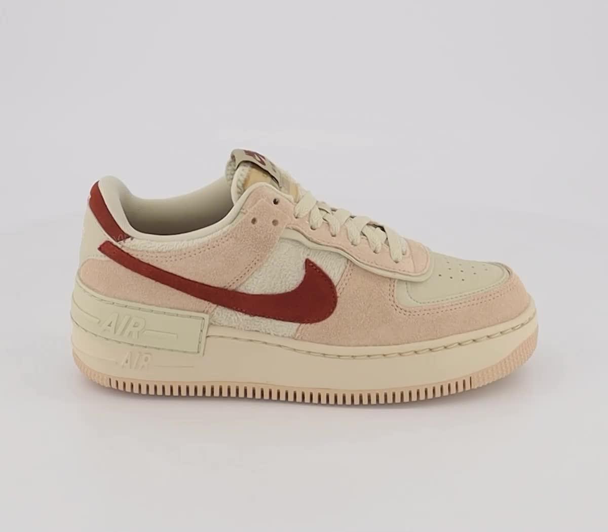 Nike Air Force 1 Shadow Trainers Shimmer Mars Stone Sanddrift