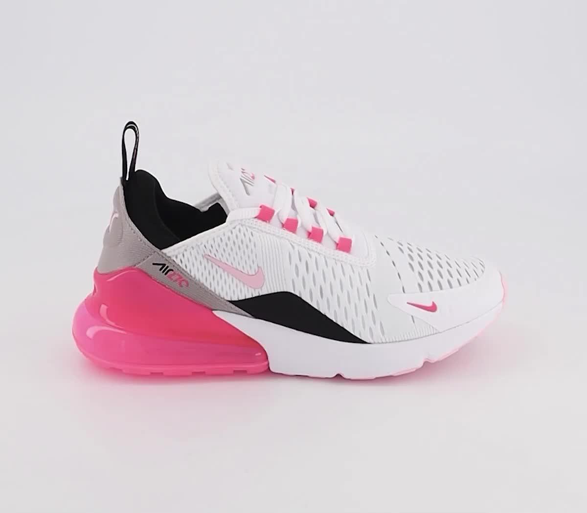 Nike Air Max 270 Trainers White Artic Punch Hyper Pink Women s