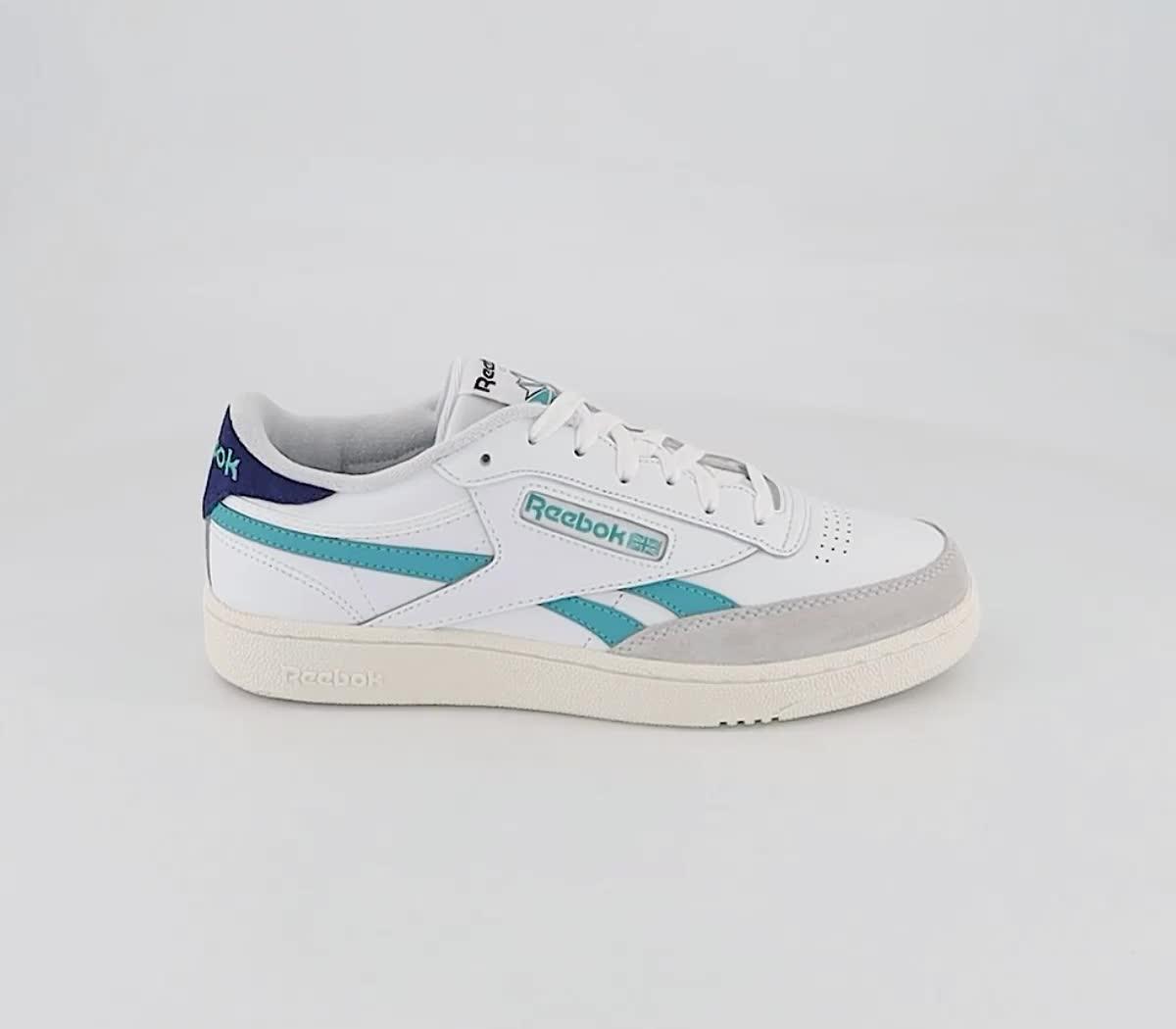 Reebok Club C Revenge Trainers Cloud White Classic Teal Men s