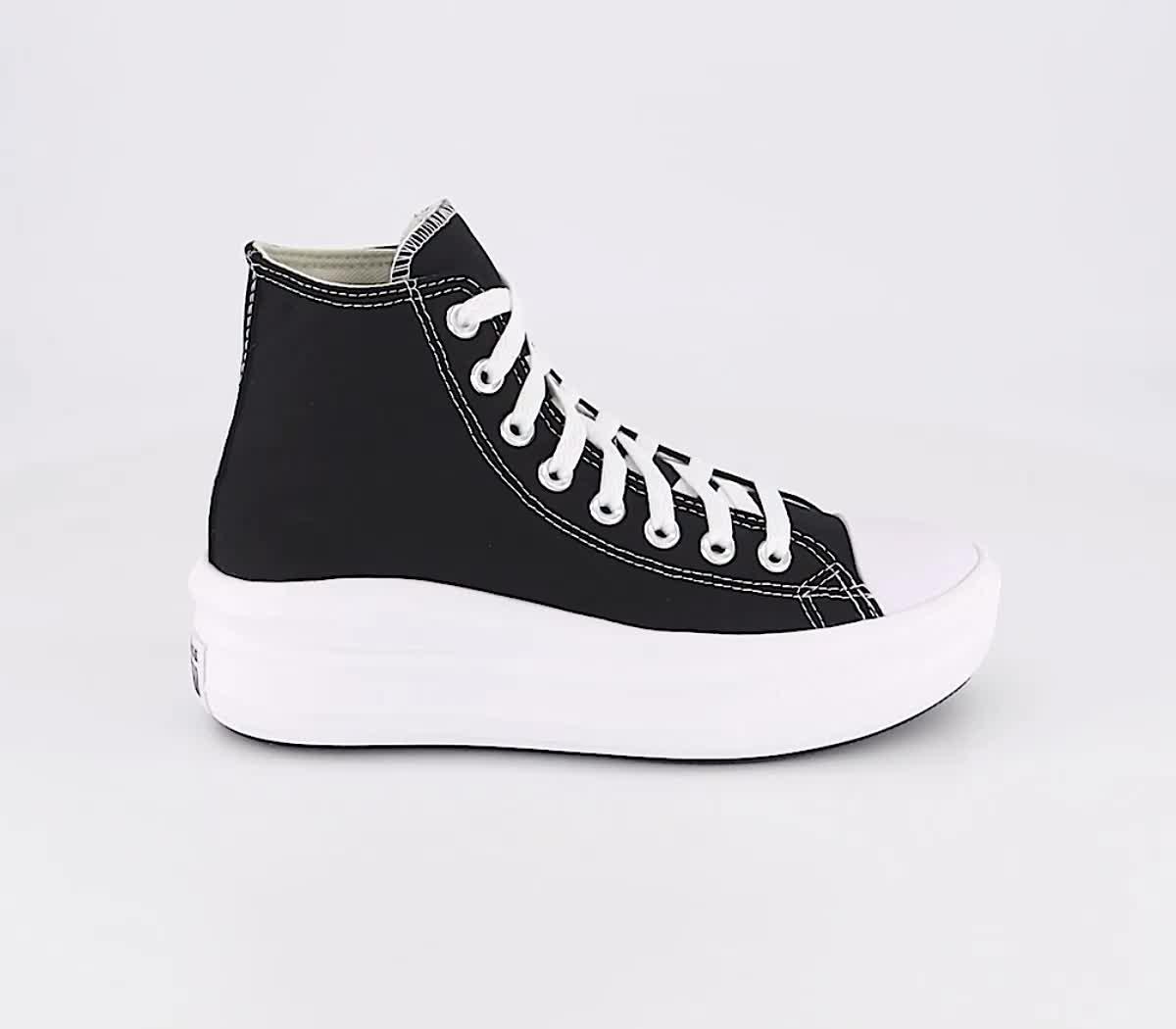 Converse All Star Move Platform Trainers Black Natural Ivory White Women s Trainers