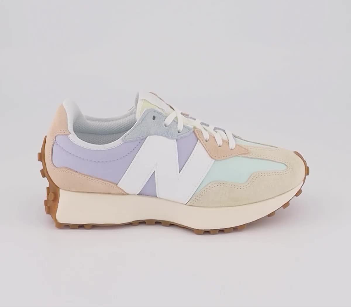 Teseo Reproducir lento New Balance 327 Trainers Mint Lilac Beige White Gum - Women's Trainers