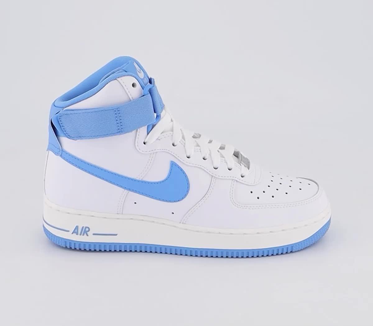 High top air hot sale force 1 blue