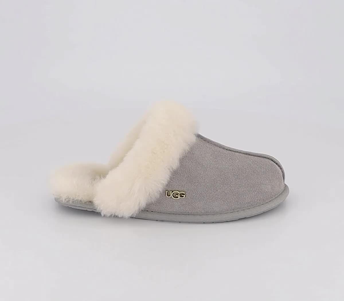 Ugg scuffette best sale slippers light grey