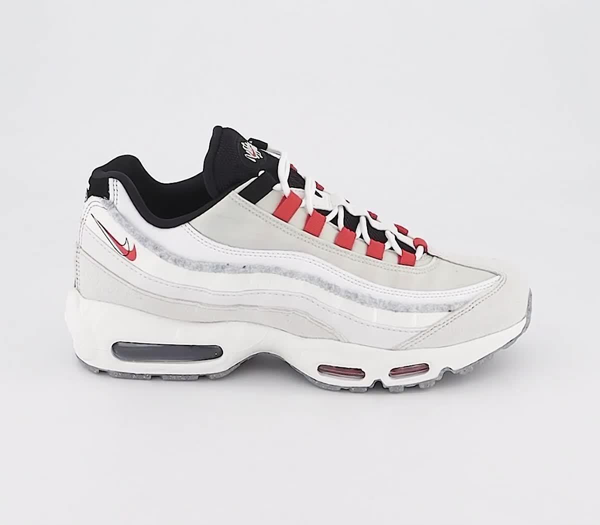 Men's air max 95 shoes habanero red/white/university outlet red