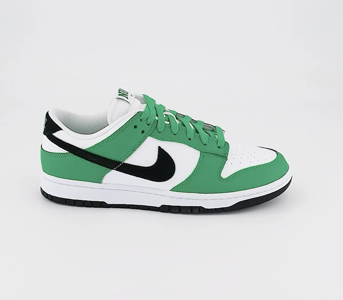 Nike green white store black