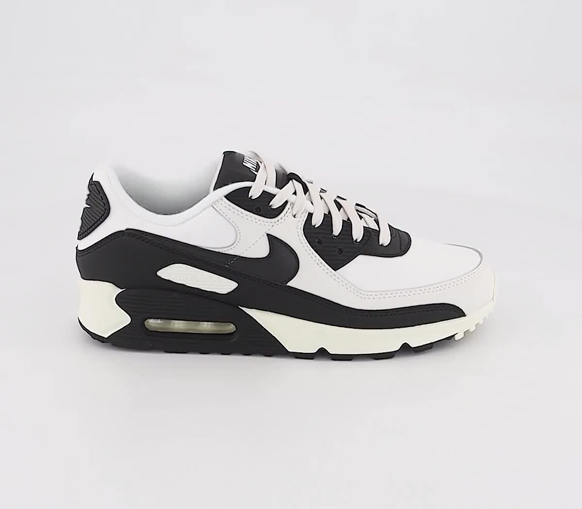 Nike Air Max 90 Trainers White Black Phantom Coconut Milk - Men's