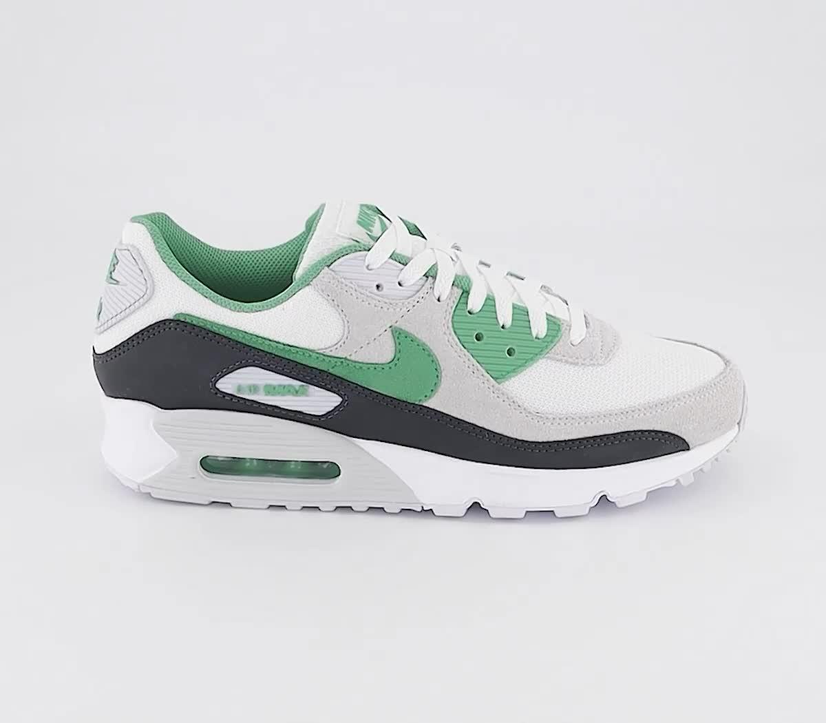 Green and white air max sales 90