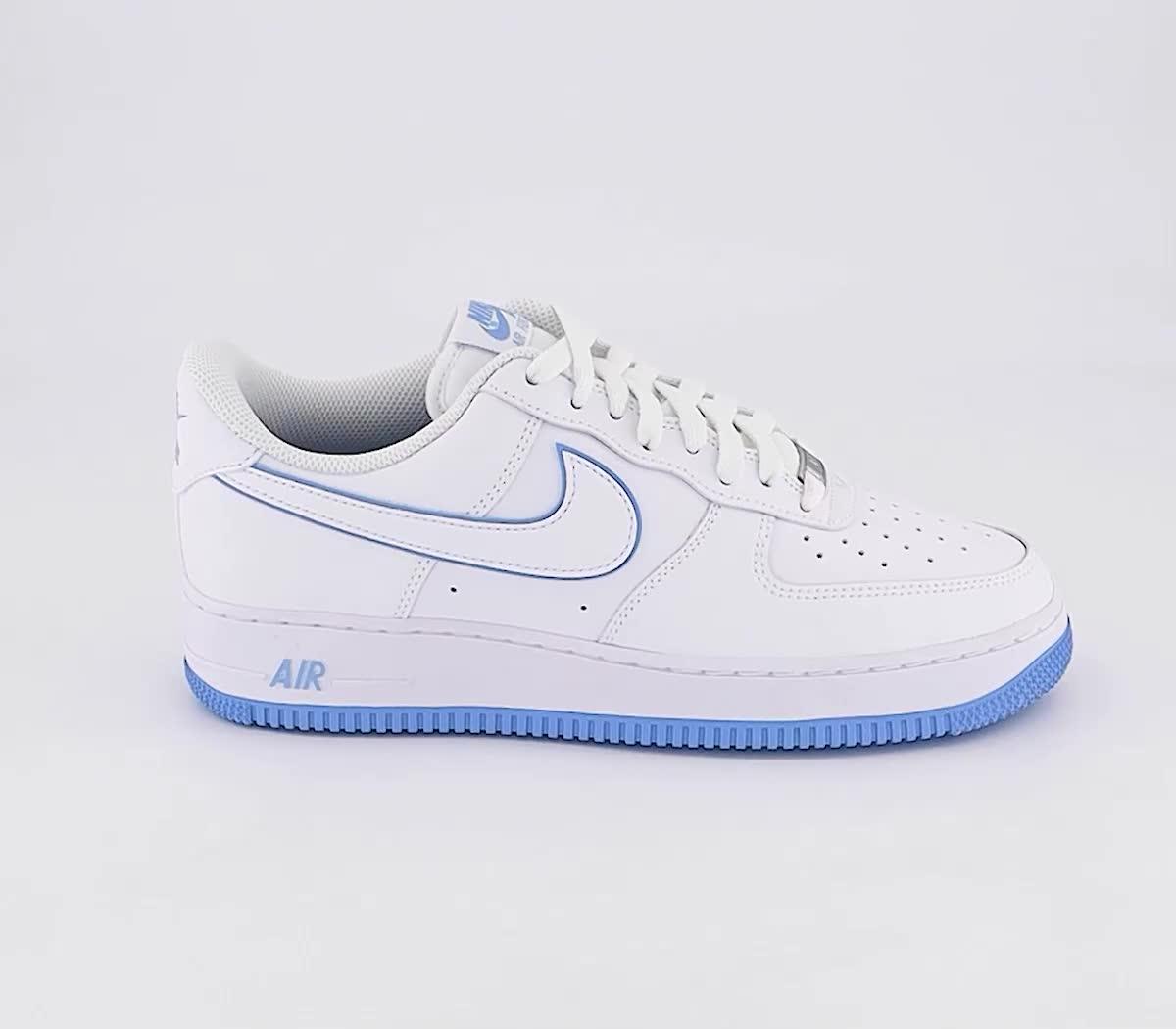 Nike Air Force 1 ‘07 (White/University Blue-White) 7.5